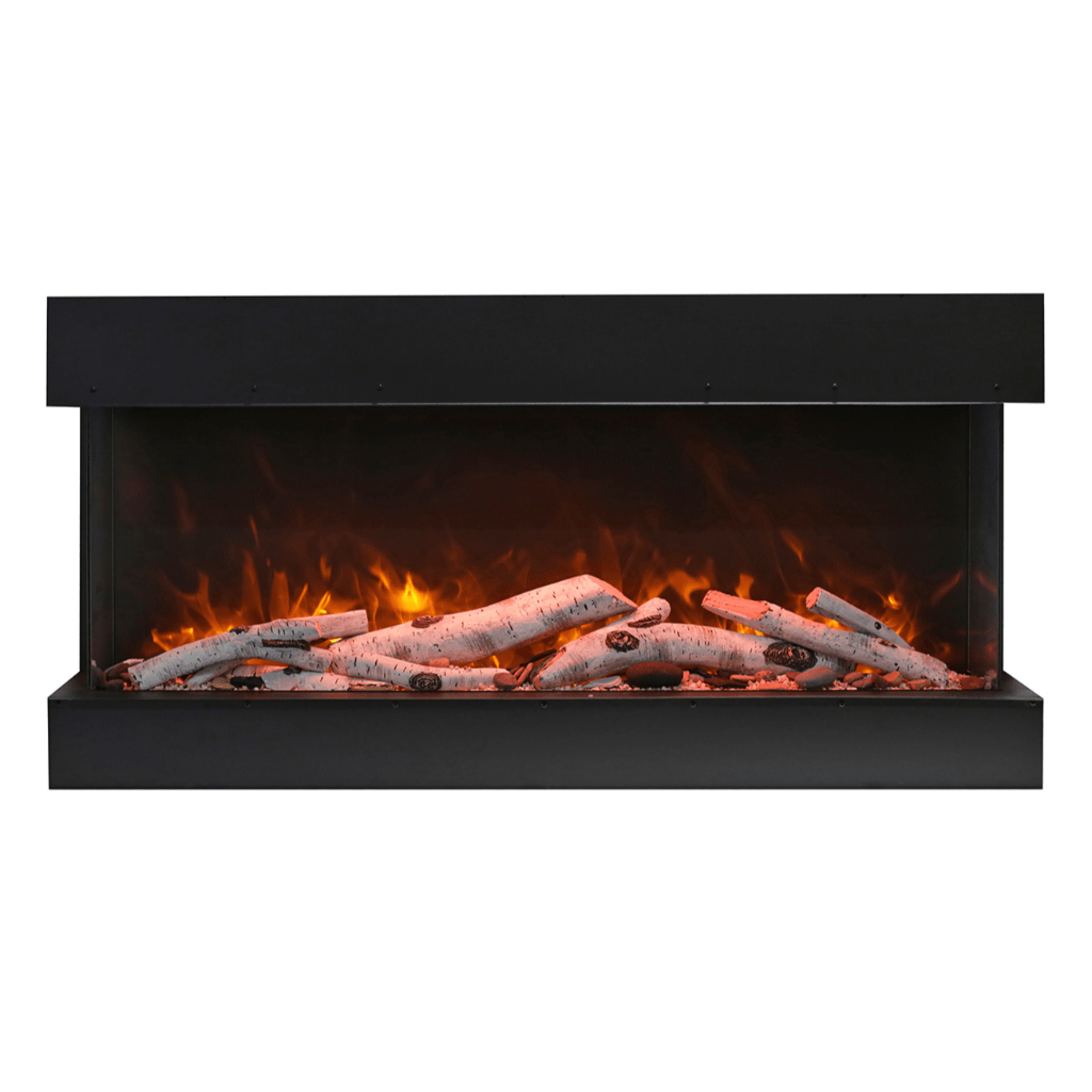Remii by Amantii Bay Slim 60" 3-Sided Indoor / Outdoor Smart Electric Fireplace