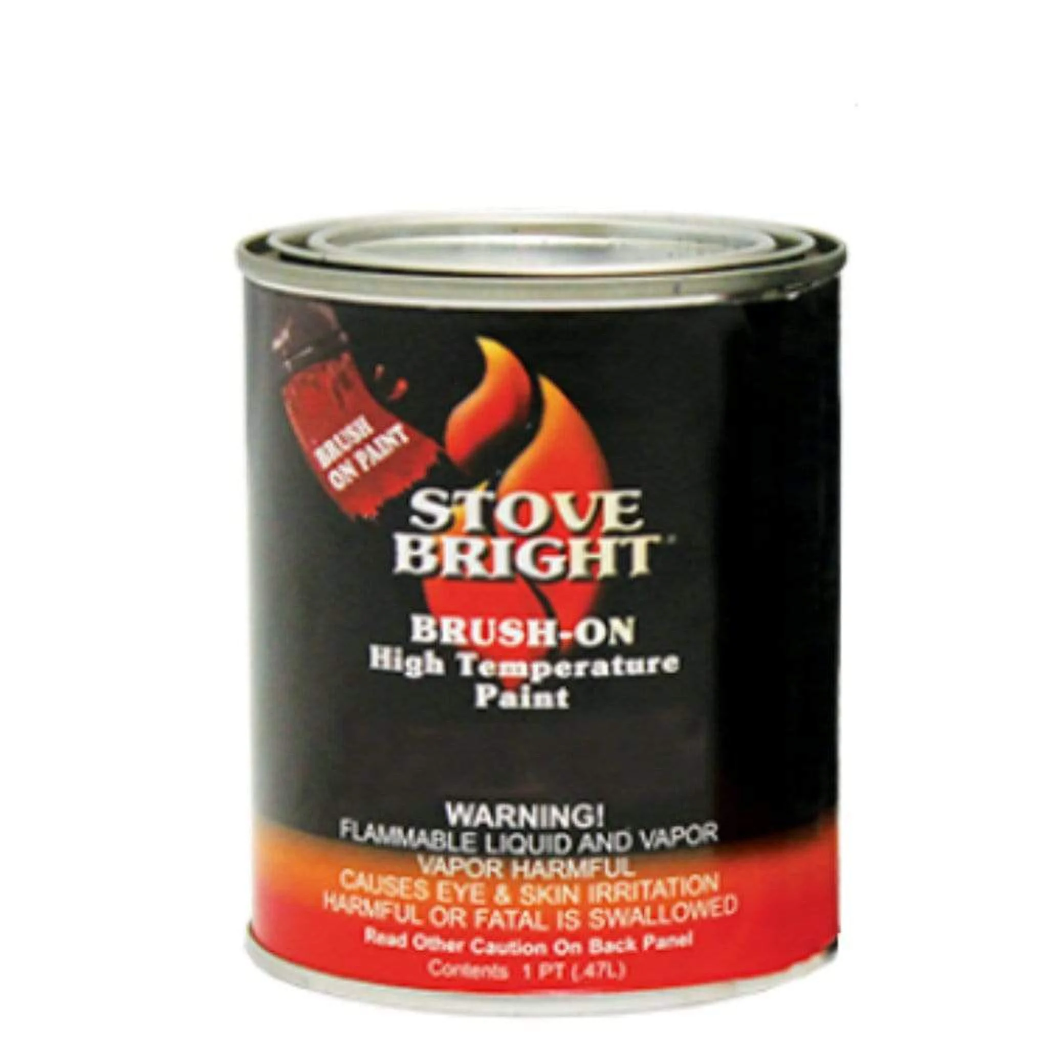 Stove Bright 1 quart Metallic Brown Brush On High Temperature Paint - 4/Case
