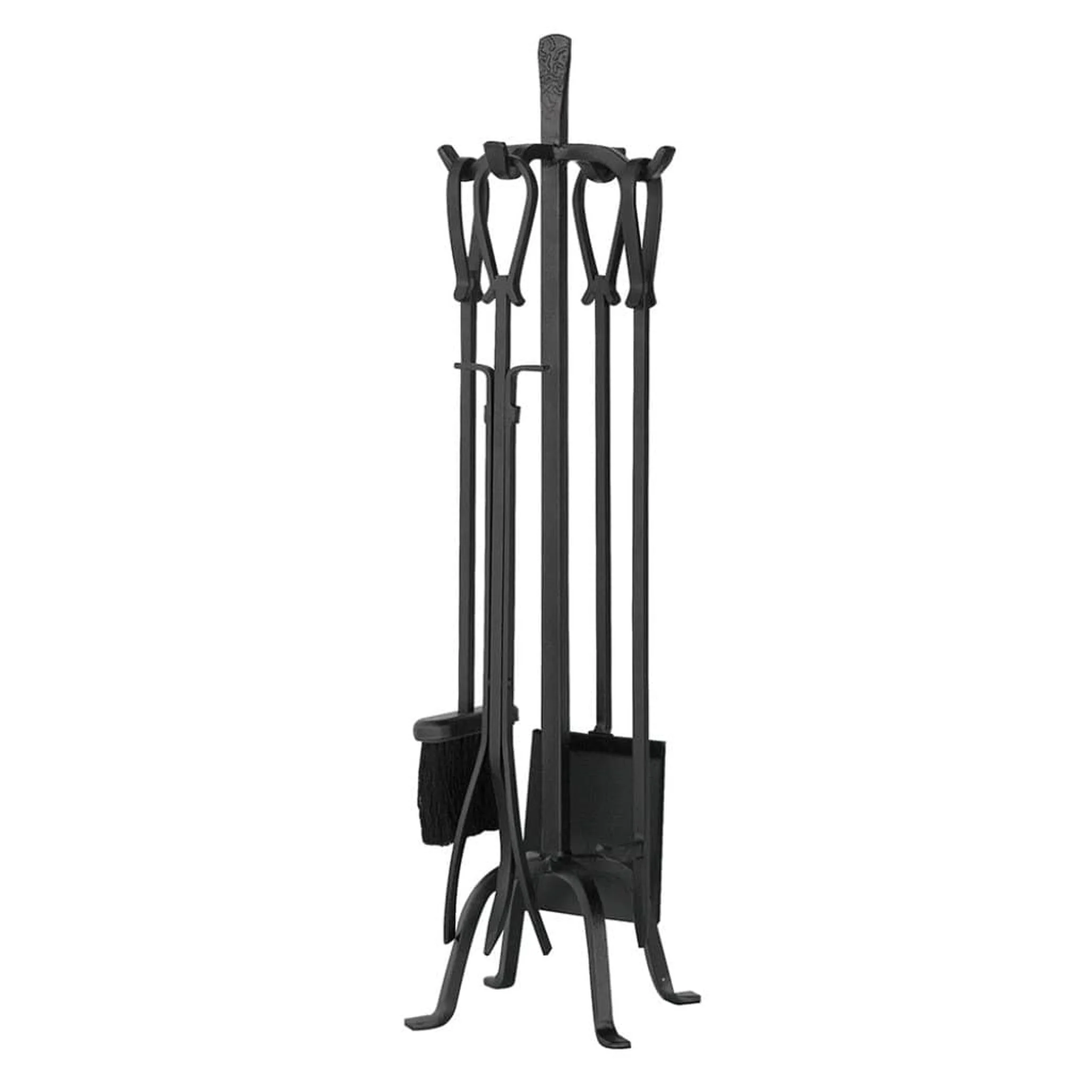 UniFlame 31" F-1183 5-Piece Olde World Iron Fireset w/ Horseshoe Handles