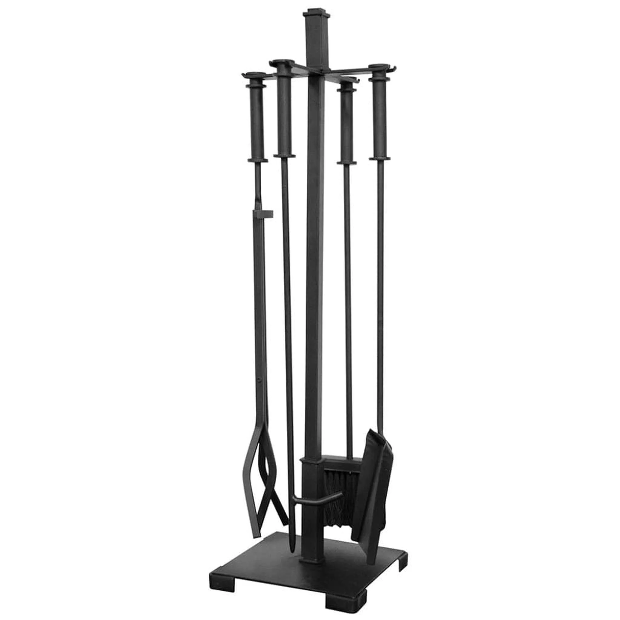 UniFlame 31" F-1730 5-Piece Black Craftsman Fireset w/ Cylinder Handles