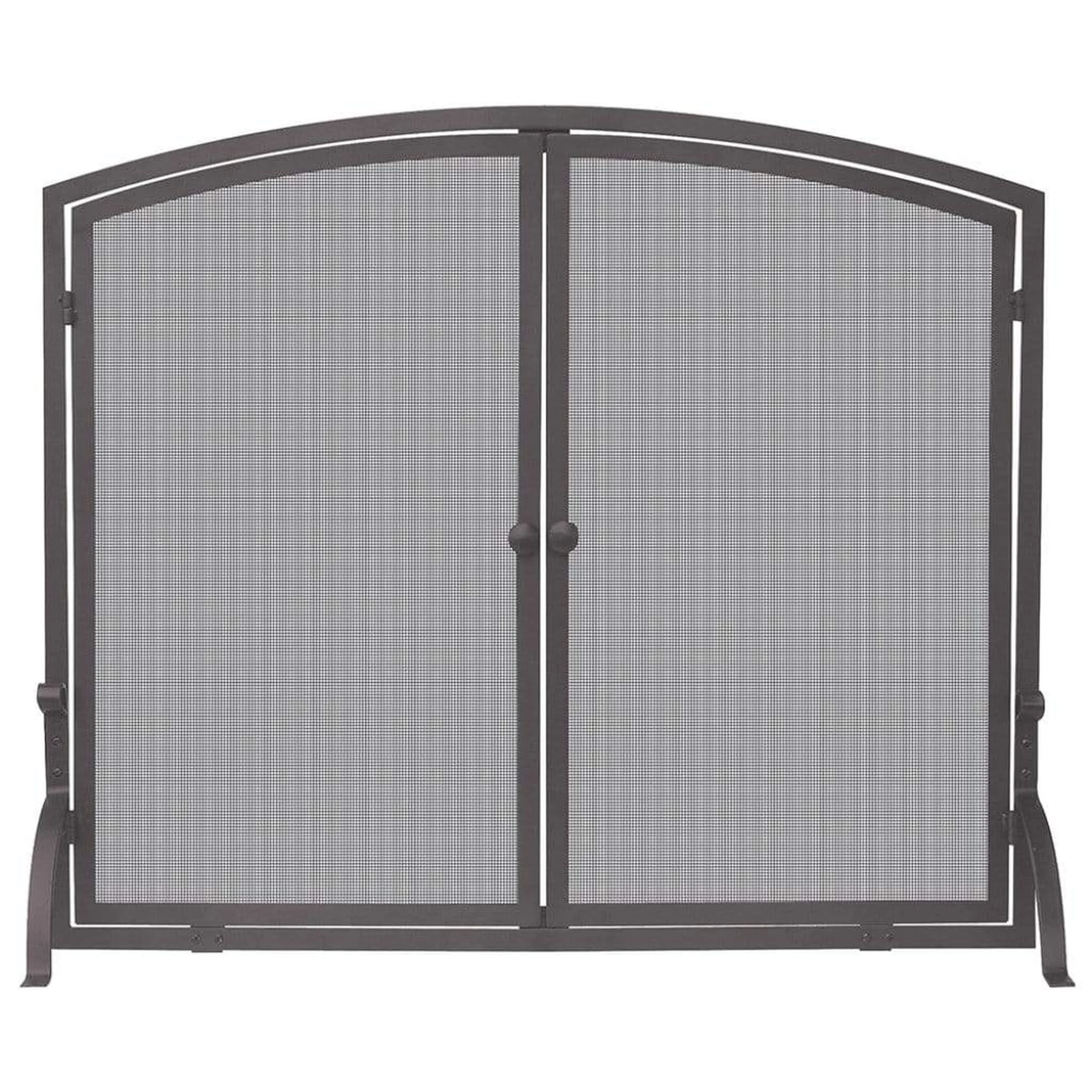 UniFlame 39" S-1632 Single Panel Bronze Screen w/ Doors