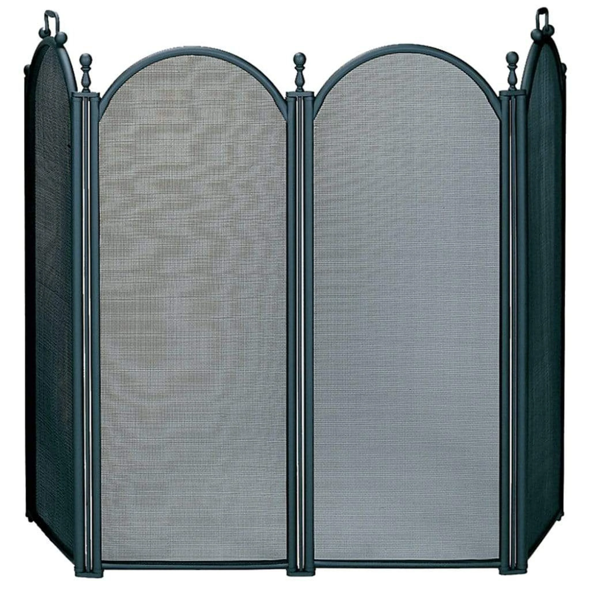 UniFlame 54" S-3650 4 Fold Large Black Screen w/ Woven Mesh