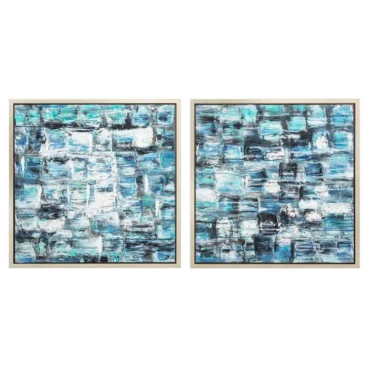 IMAX Worldwide Home SG Estaire Framed Oil Painting, Set of 2