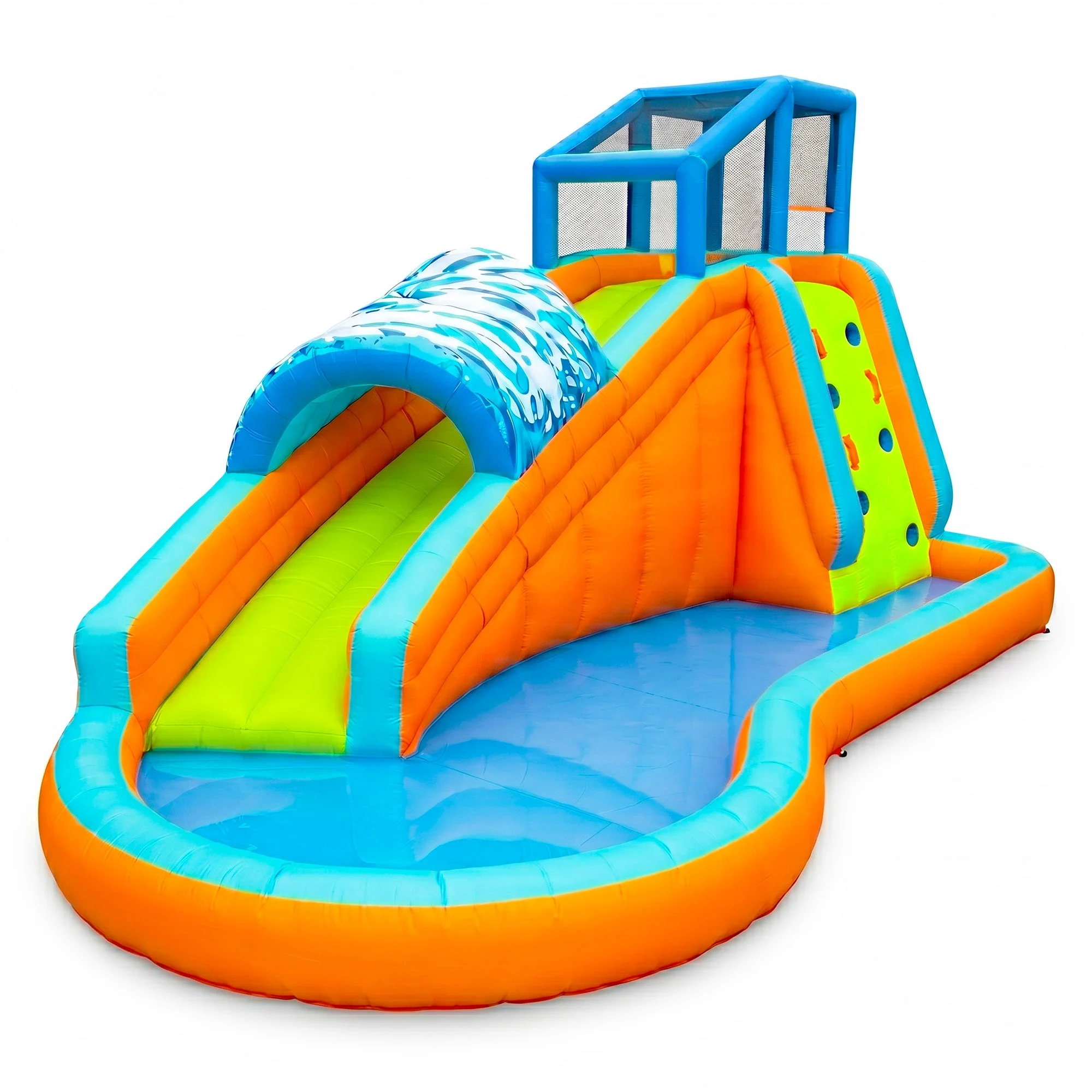 Banzai Surf Rider Kids Inflatable Outdoor Aqua Lagoon Water Slide Splash Park