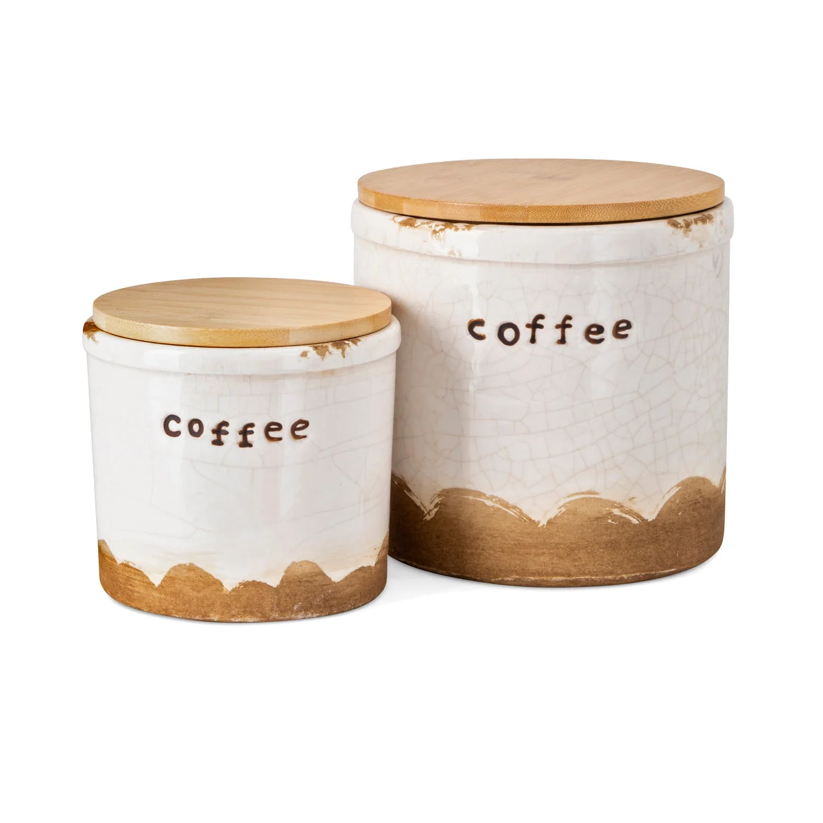 IMAX Worldwide Home TY Coffee Talk Decorative Canister - Set of 2
