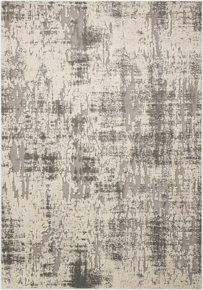 Nourison Gleam Contemporary Ivory/Grey Area Rug