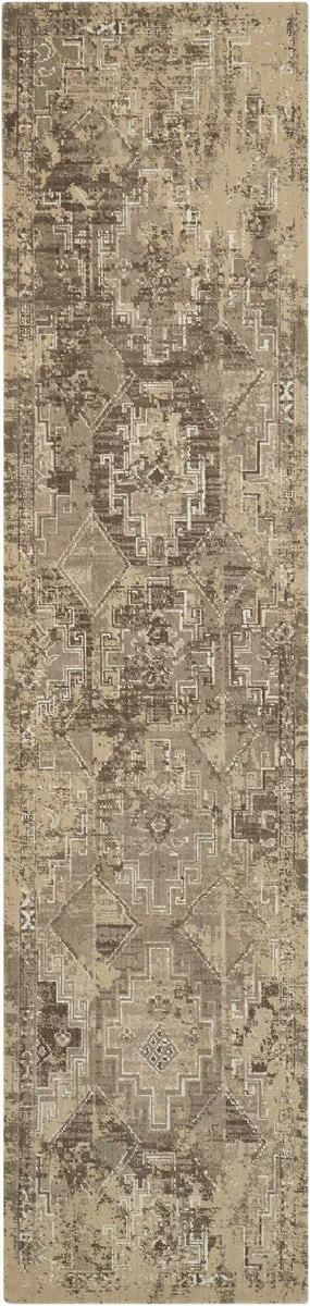 Nourison Silk Elements Traditional Mushroom Area Rug