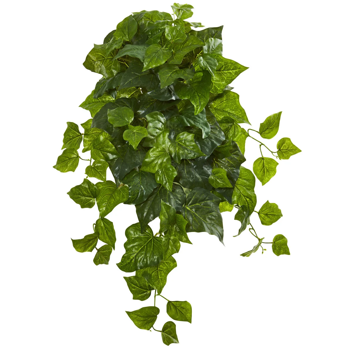 Nearly Natural 6199-S3 28" Artificial Green Real Touch Deluxe London Ivy Hanging Bush Plant, Set of 3