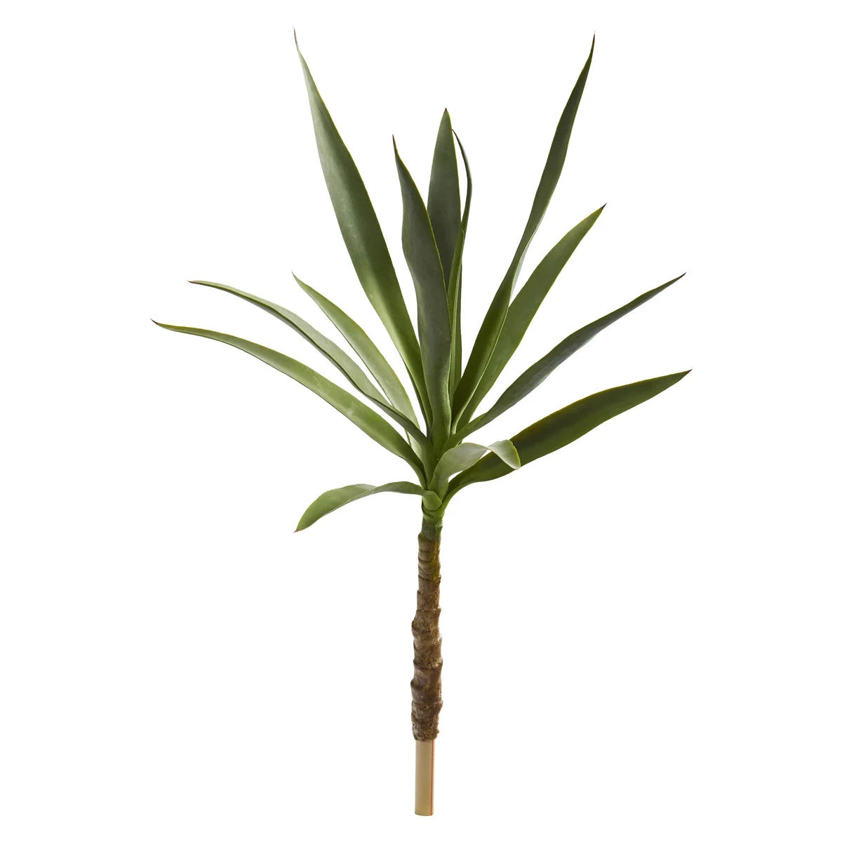 Nearly Natural 8705-S2 33" Artificial Green Yucca Head Plant, Set of 2