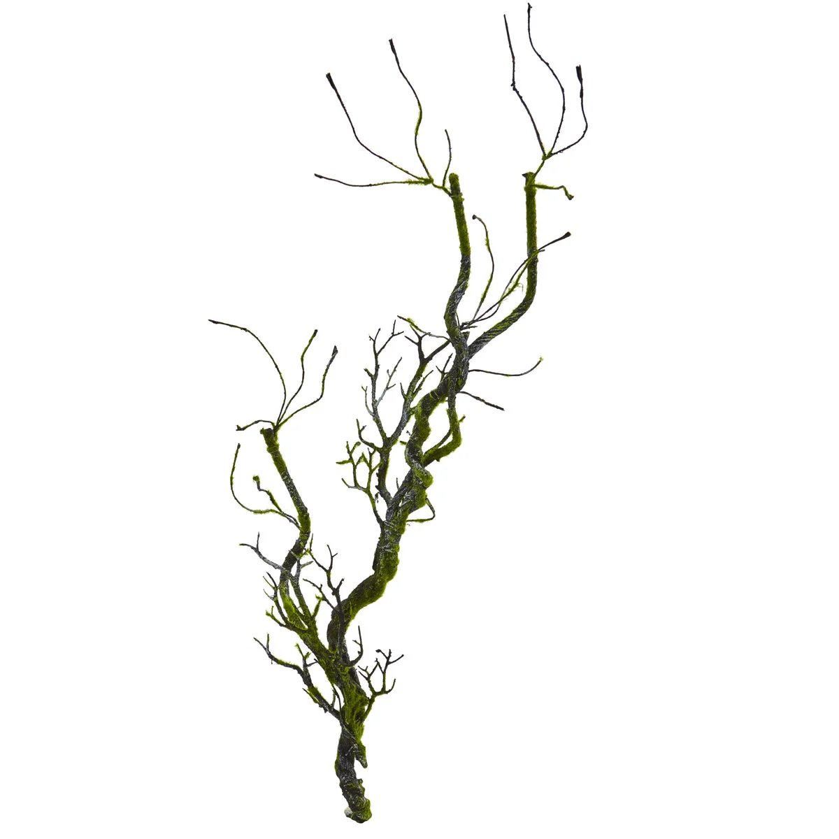 Nearly Natural 6227-S4 43" Artificial Green Moss Twig Vine Plant, Set of 4