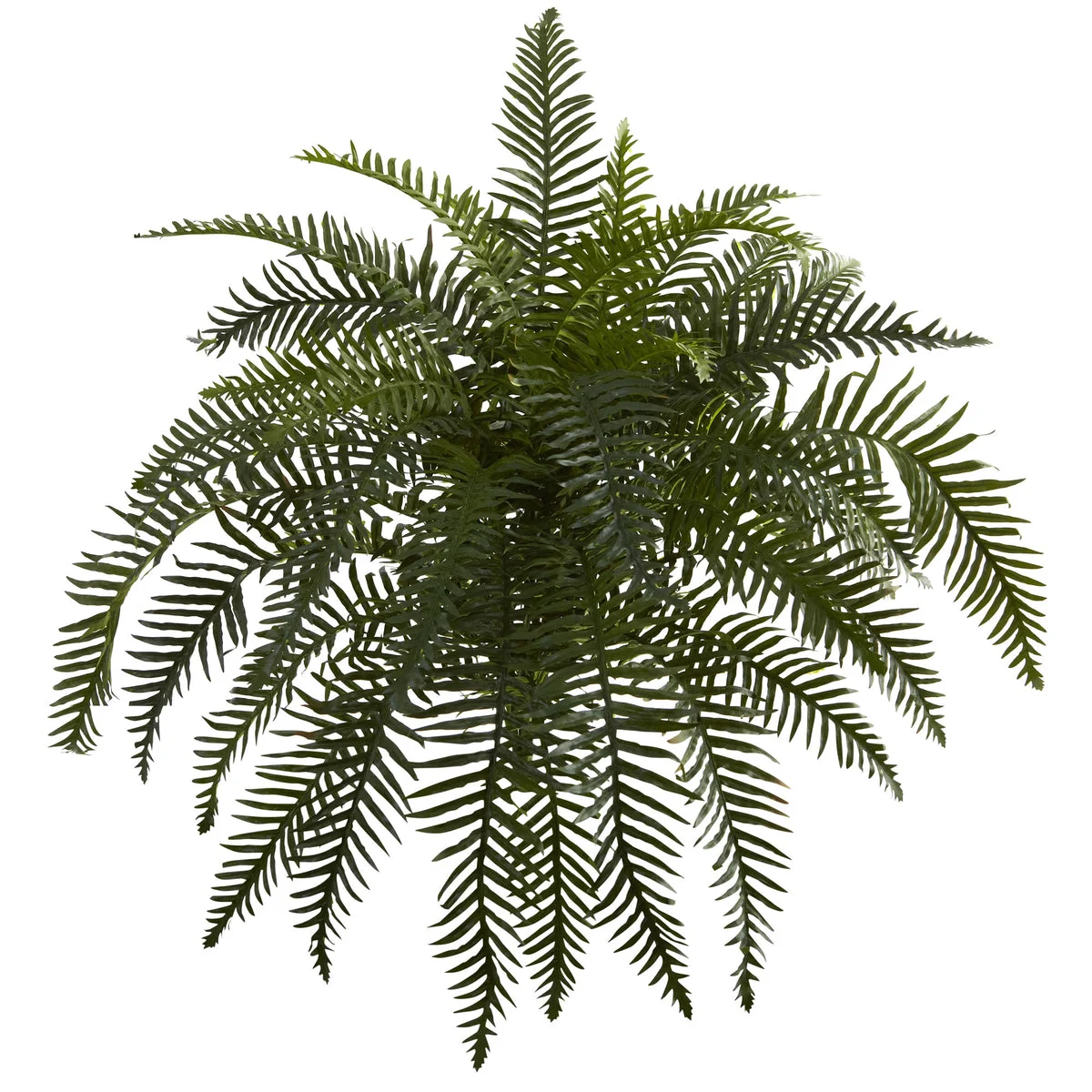 Nearly Natural 6119-S2 26" Artificial Green River Fern Plant, Set of 2
