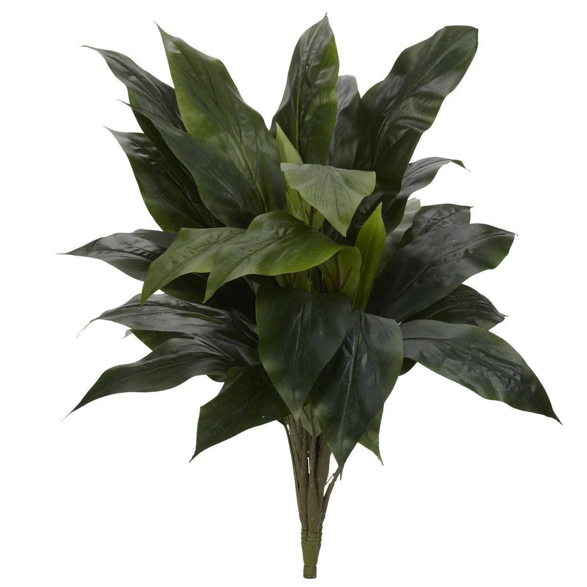 Nearly Natural 6078-S3 32" Artificial Green Cordyline Plant, Set of 3