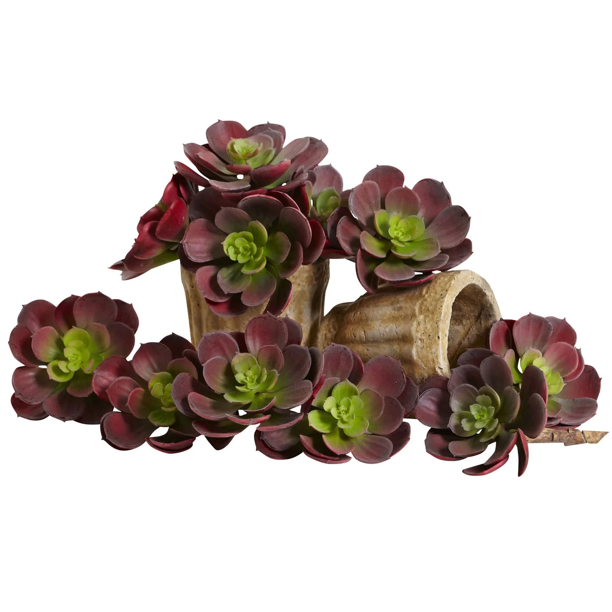Nearly Natural 5`` Echeveria Succulent Plant (Set of 12)
