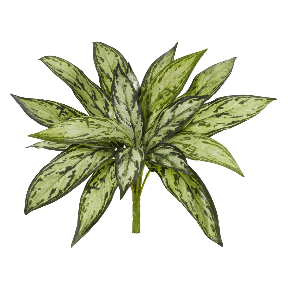 Nearly Natural 6087-S6 10" Artificial Green Silver Queen Plant, Set of 6