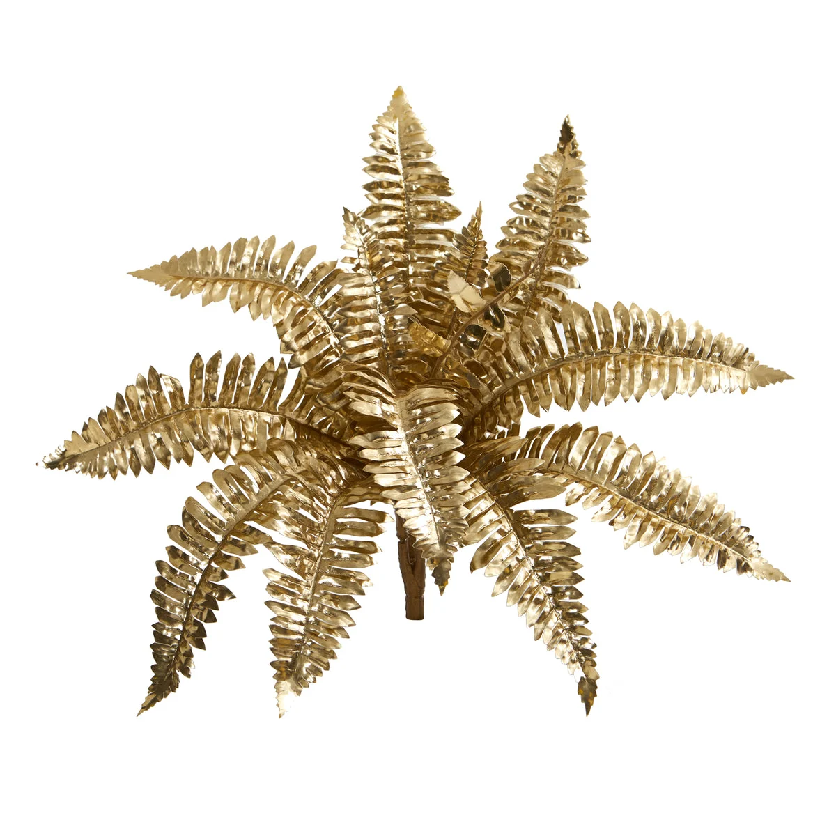 Nearly Natural 18`` Metallic Boston Fern Artificial Plant (Set of 12)