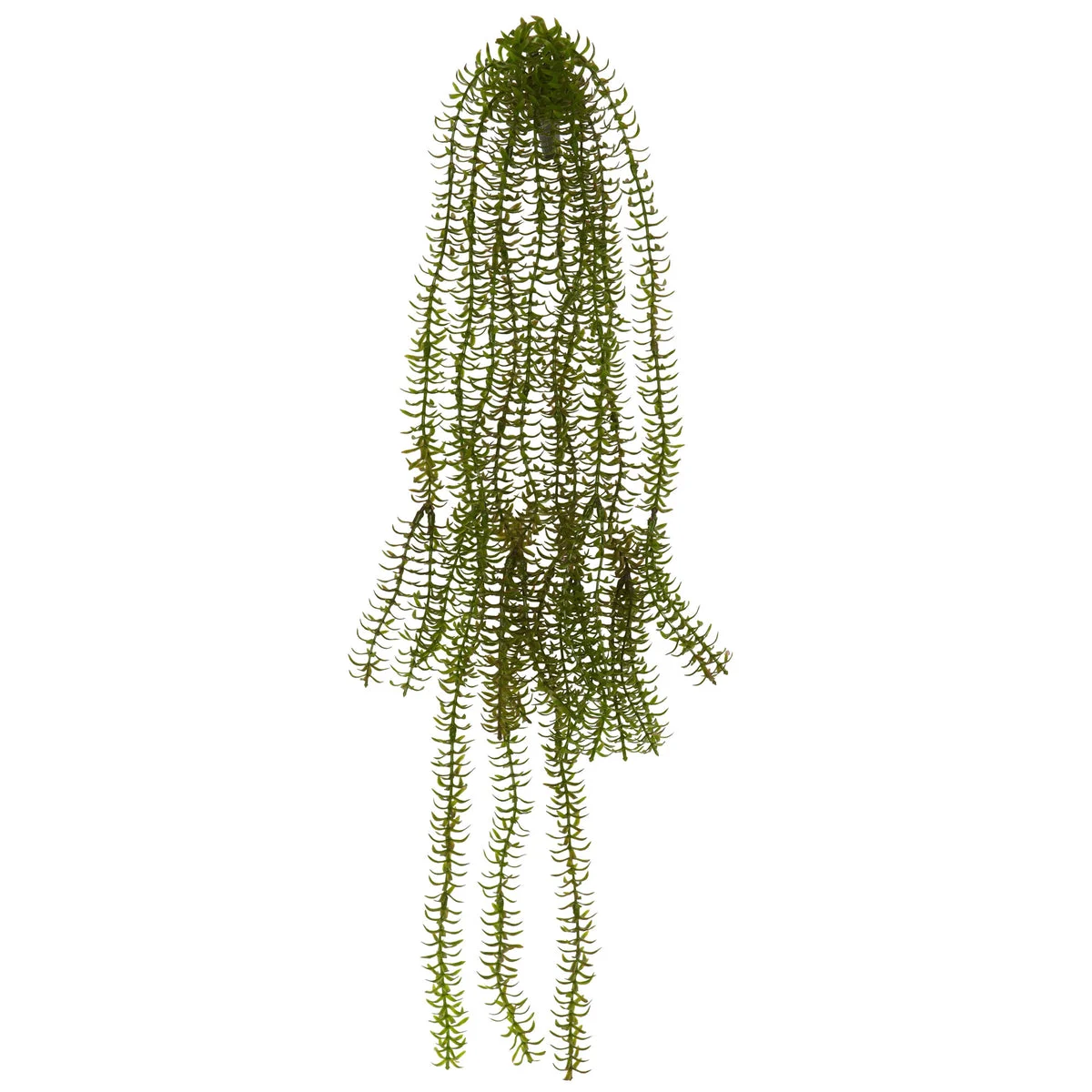 Nearly Natural 2150-S6 28" Artificial Green Red Bottlebrush Hanging Plant, Set of 6