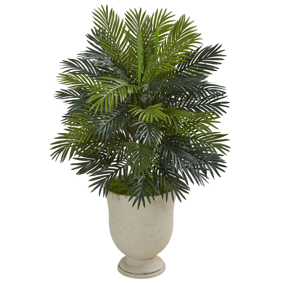Nearly Natural P1062 40" Artificial Green Areca Palm Plant in Decorative Urn