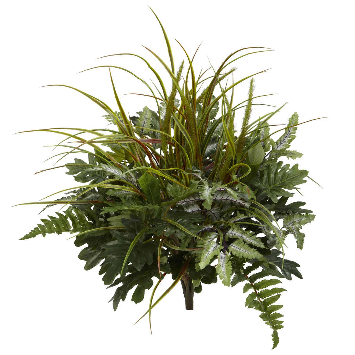 Nearly Natural 6084-S2 28" Artificial Mix Greens Plant, Set of 2