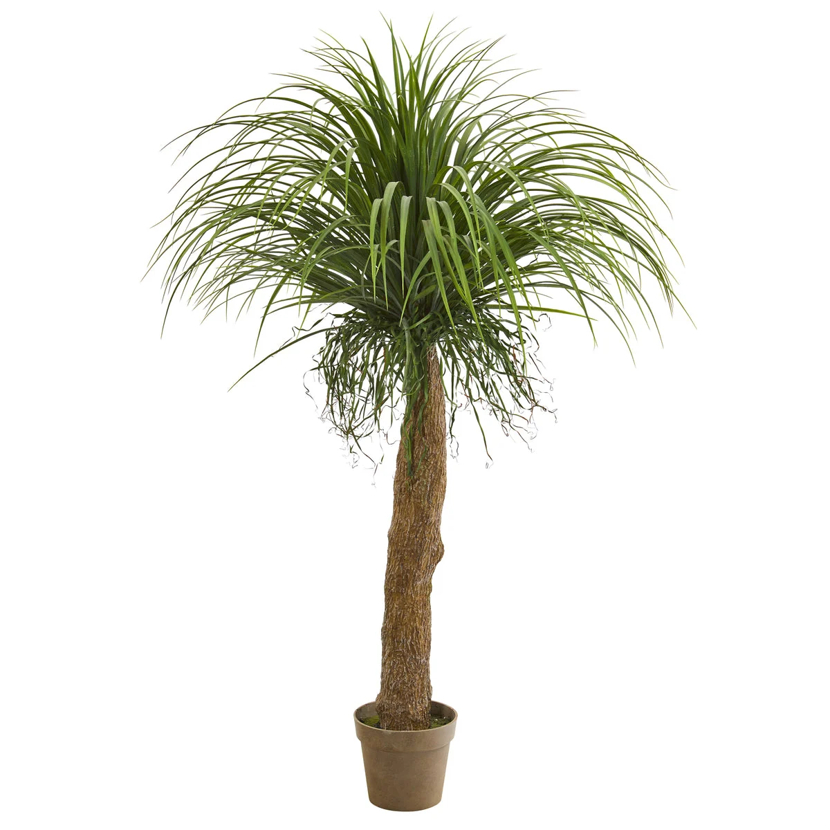 Nearly Natural 8707 5' Artificial Green Molina Plant in Pot