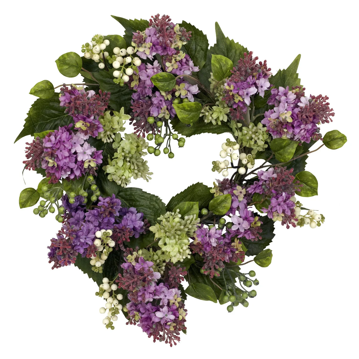Nearly Natural 20`` Hanel Lilac Wreath