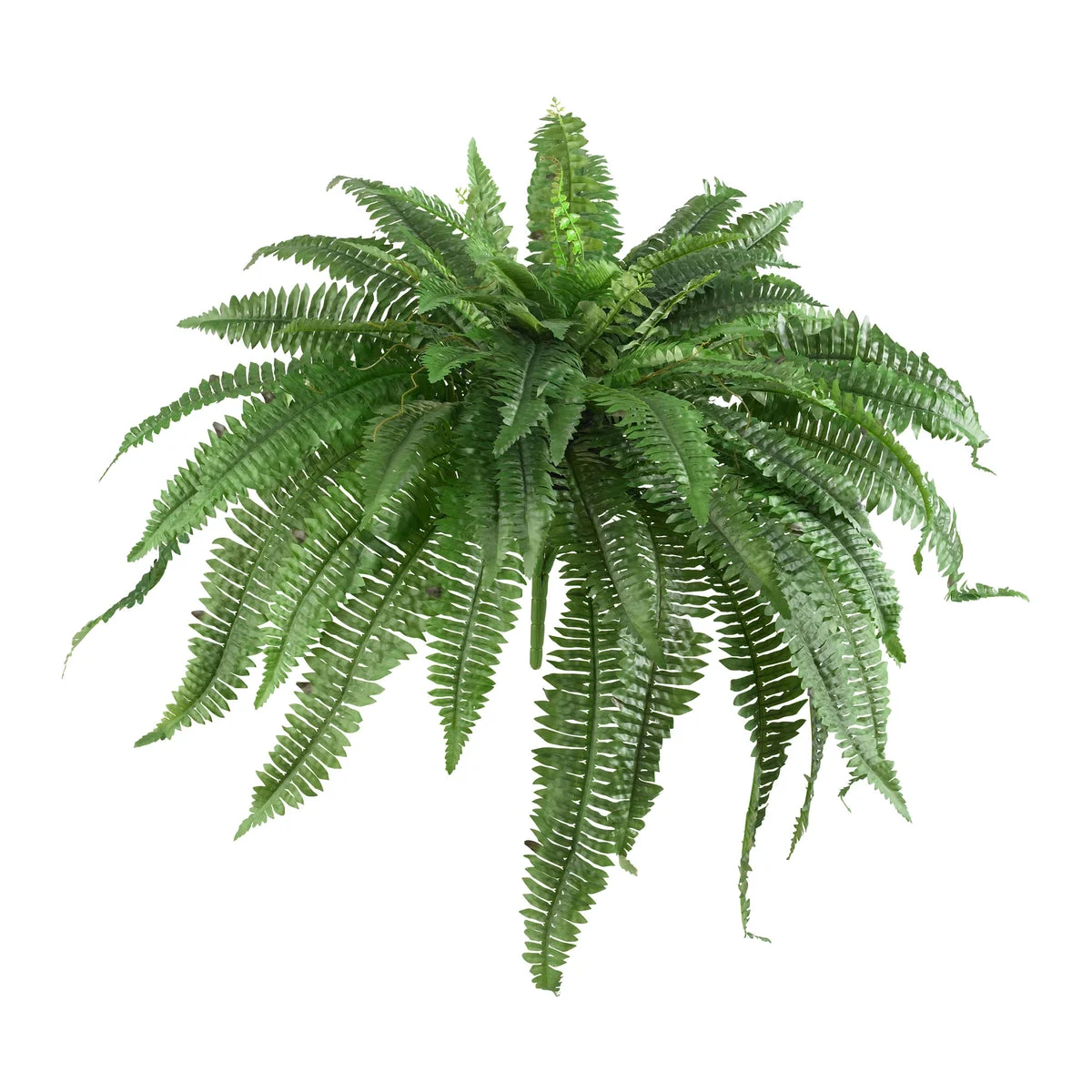 Nearly Natural 6051-S2 21" Artificial Green Boston Fern, Set of 2