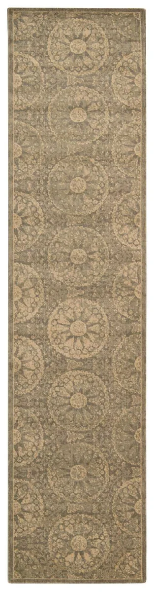 Nourison Silken Allure Traditional Mushroom Area Rug
