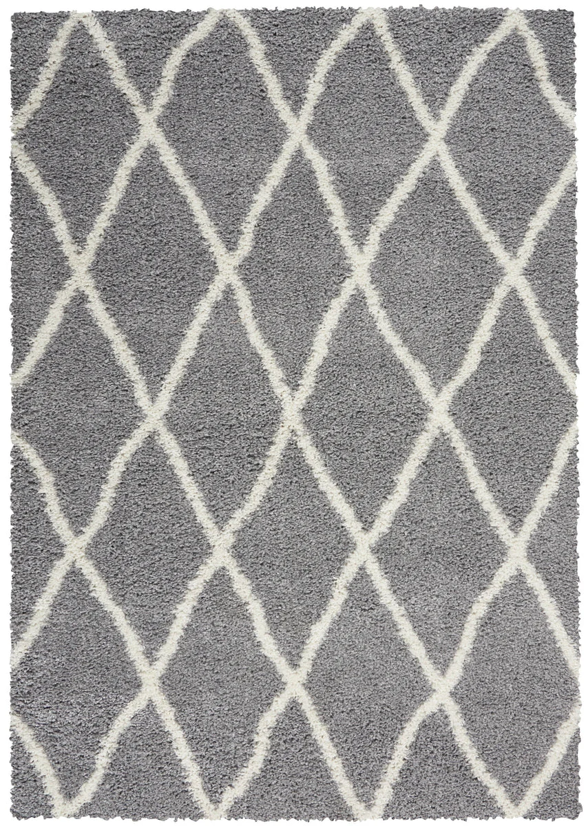 Nourison Shangri-La Contemporary Light Grey/Ivory Area Rug