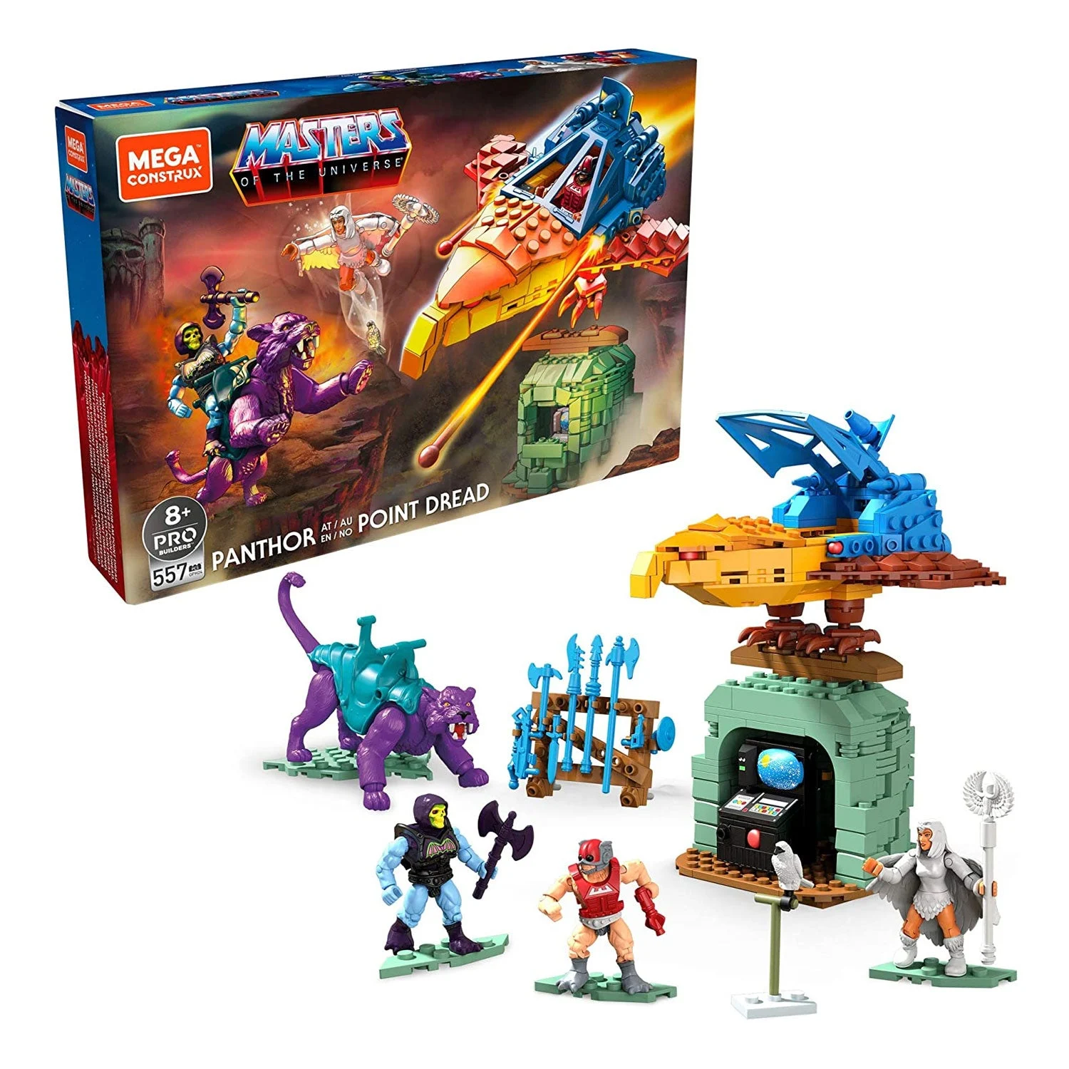 Mega Construx Masters of the Universe Panthor at Point Dread Building Toy Set