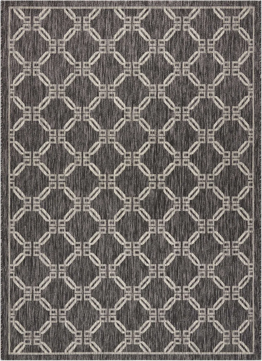 Nourison Garden Party Transitional Charcoal Area Rug
