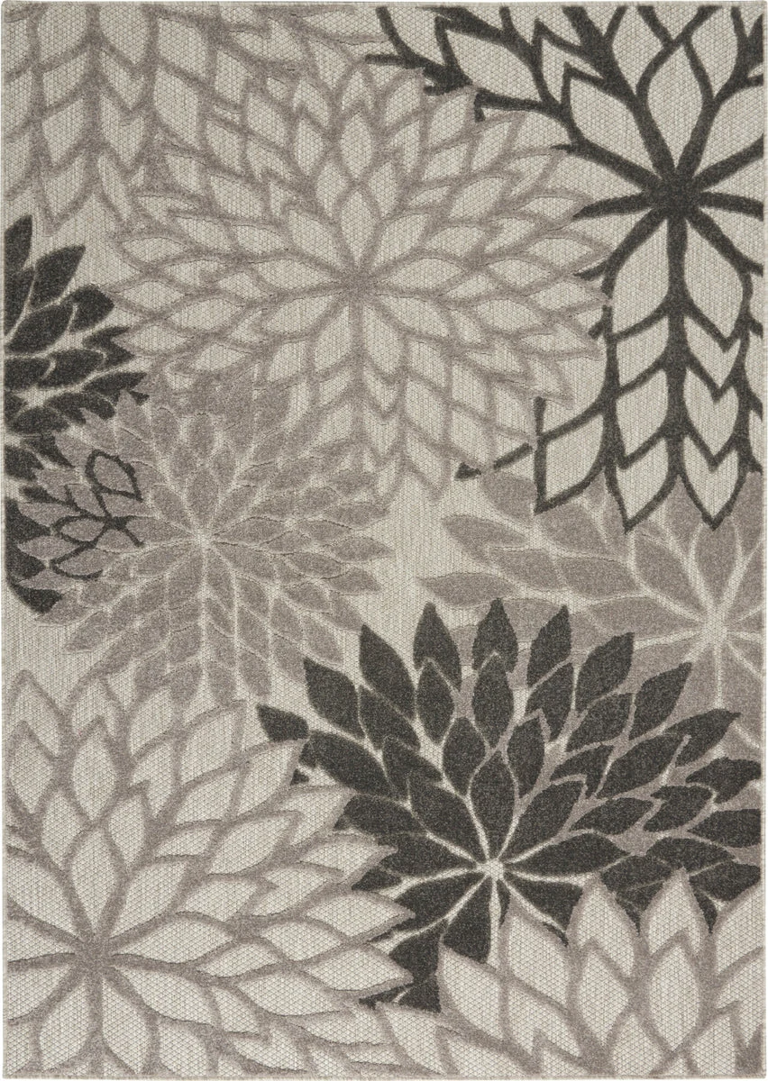 Nourison Aloha Contemporary Silver Grey Area Rug