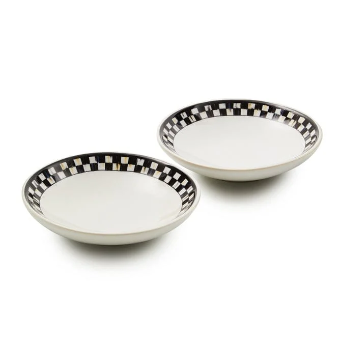 Mackenzie-Childs Courtly Check Everyday Pinch Bowls, Set of 2
