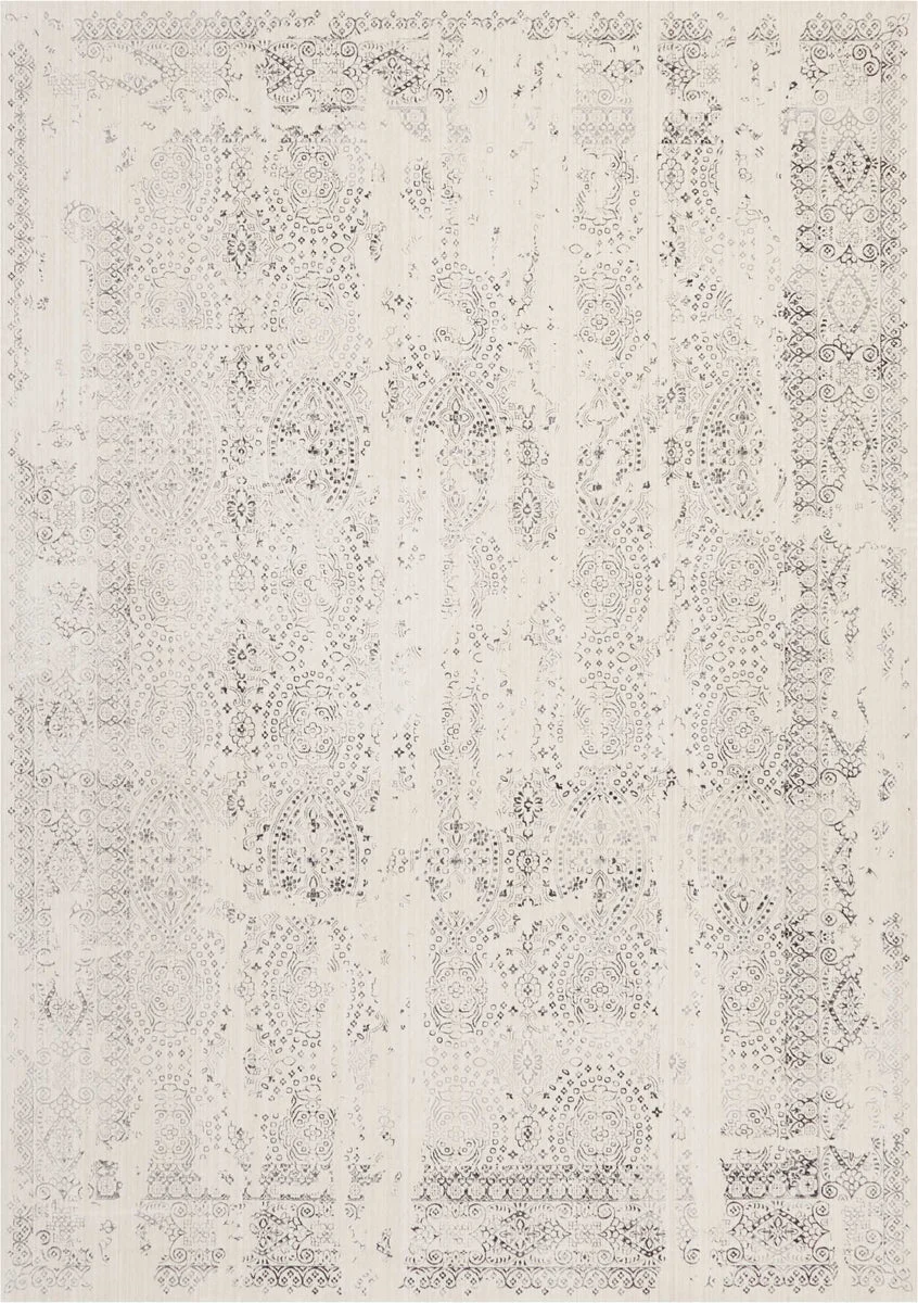 Nourison Silver Screen Transitional Ivory/Grey Area Rug