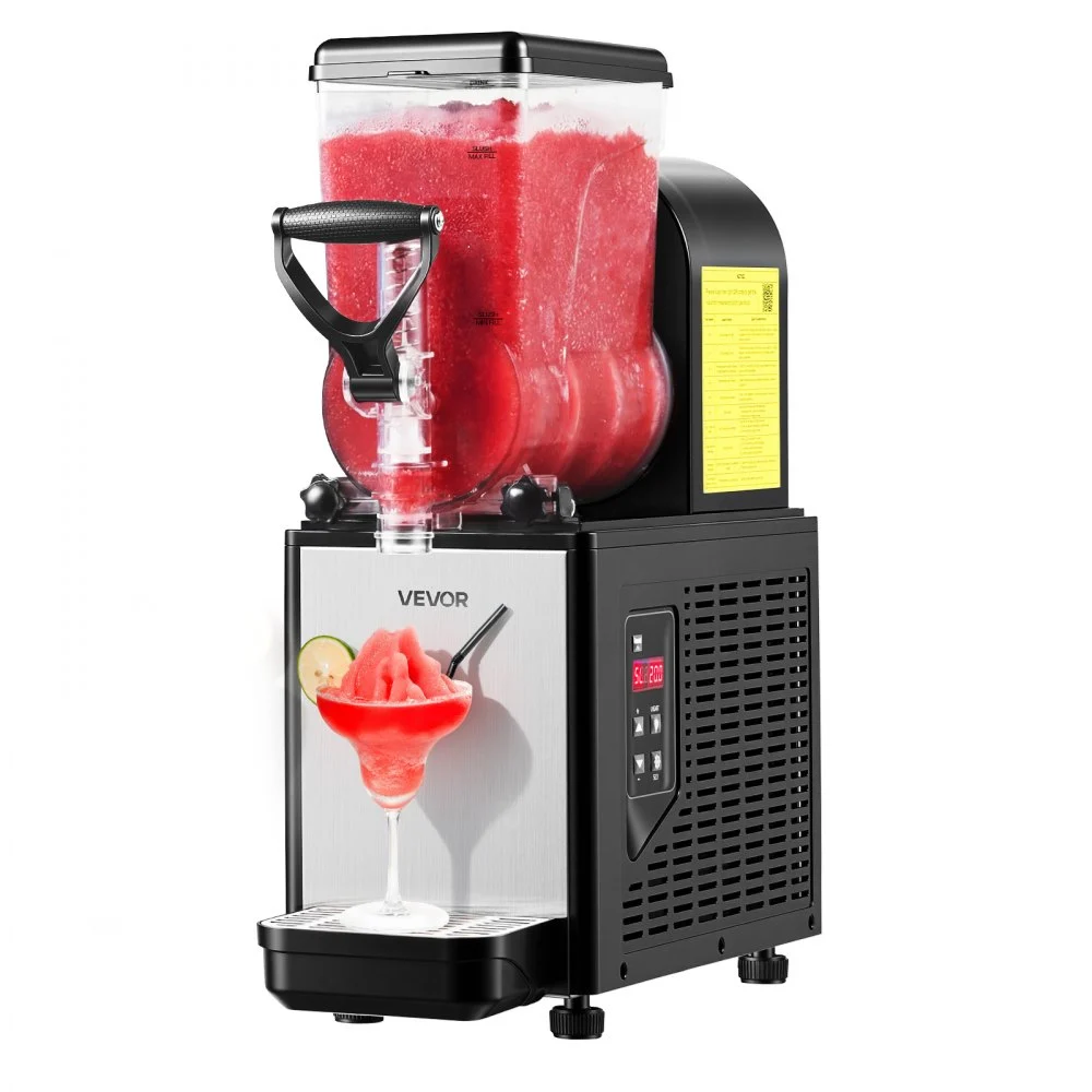 Summer Sale
VEVOR Slushie Machine, 6L/1.6Gal Commercial Slushy Maker, Frozen Drink Maker with Self-Cleaning, Margarita Machine for Restaurants Bars Party for Slushie, Margaritas, Milkshake & More
