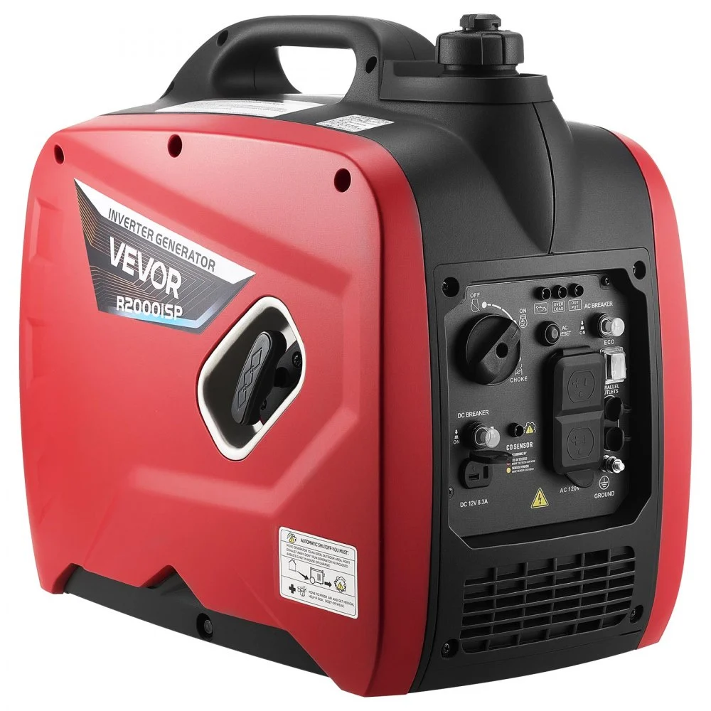 Summer Sale
VEVOR Inverter Generator, 2900W Peak Watt Quiet Inverter Generator, Portable Inverters Generators for Home Use, Gas Powered, Compact and Lightweight Design - Stable Power, CO Sensor, Long Run Time