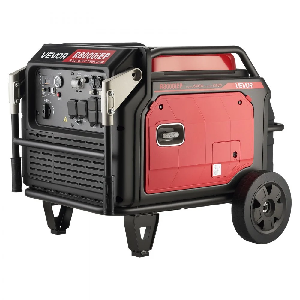 Summer Sale
VEVOR Inverter Generator, 10KW Peak Watt Inverter Generator, Remote Start Inverters Generators for Home Outdoor, Gas Powered, Stable Power, CO Sensor, RV Ready 1A & 2.1A Outlet (6.8KW Operating Power)