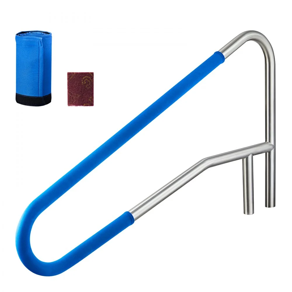 Summer Sale
VEVOR Pool Rail, 54 x 32 inch Pool Handrail, 220 lbs Load Capacity Heavy Duty 304 Stainless Steel Swimming Handrail, Detachable Nonslip Sleeve, Recessed or Base Mount, for Poolside, Water Parks