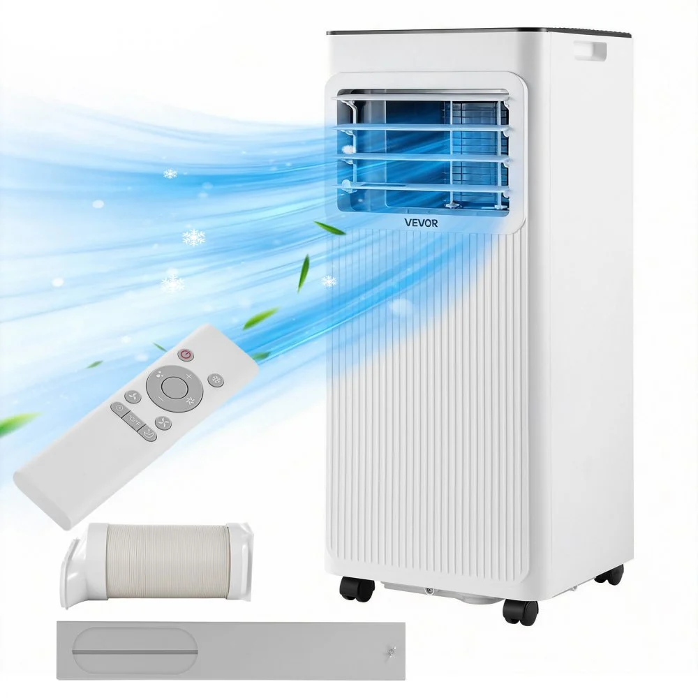 Summer Sale
VEVOR Portable Air Conditioner, 8000 BTU ASHRAE (5000 BTU SACC) 3-in-1 Standing Cooling Ac Unit, with LED Touch Panel & Remote Control, 24h Timer, Cooling, Dehumidifier, Fan for Room Indoor, White