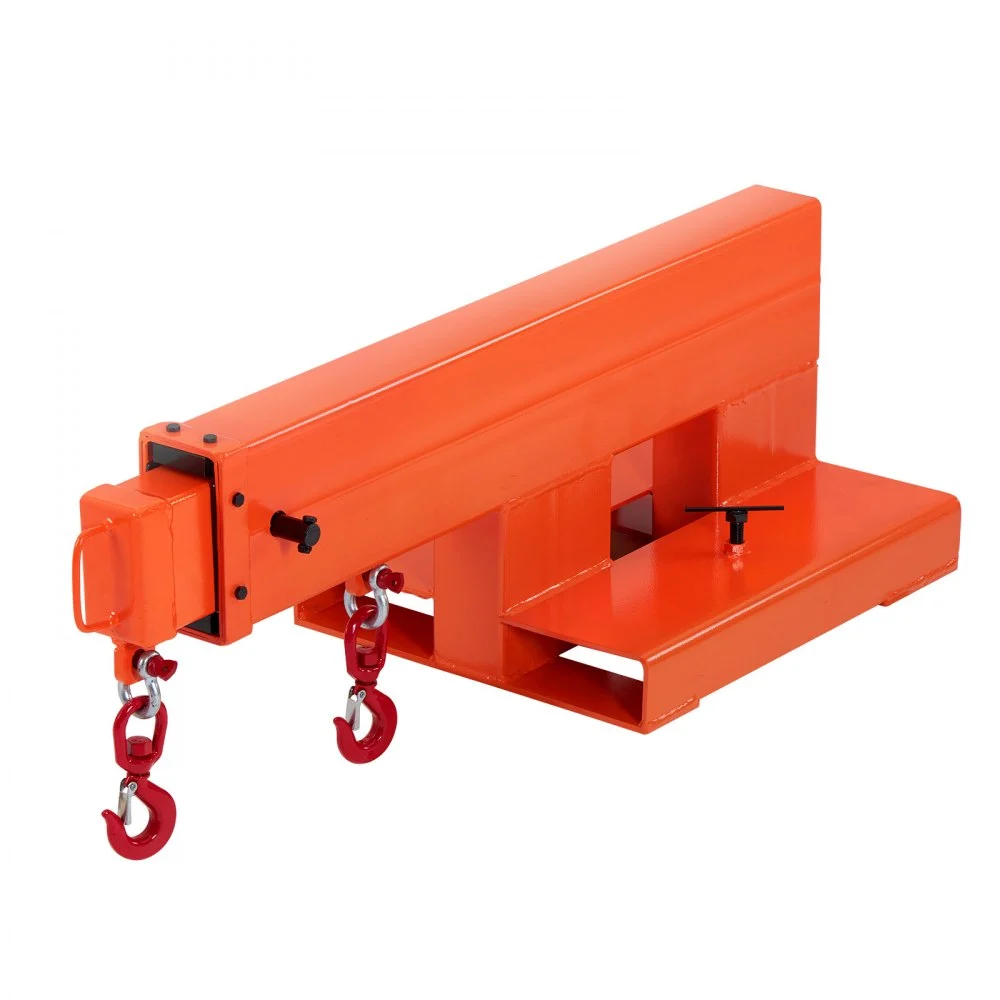 Summer Sale
VEVOR Forklift Jib Boom Crane, 5500 lbs Capacity, Forklift Mobile Crane Lifting Hoist with 2 Hooks, Manual Telescopic 47.2-73.5 in, Boom Attachment Towing Handling Equipment for Warehouse & Factories
