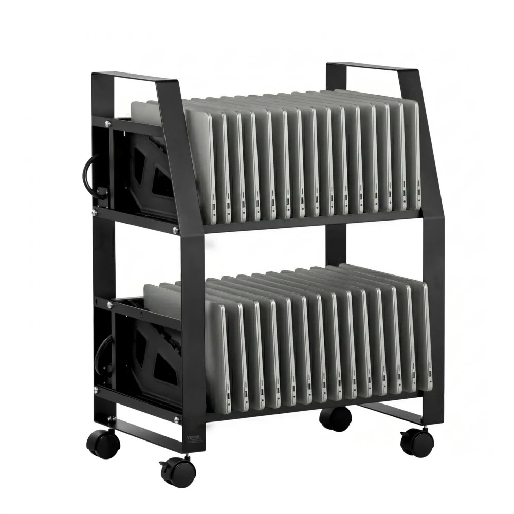 Summer Sale
VEVOR Laptop Charging Cart, 32 Devices Mobile Open Charging Station with Wheels, for Tablet and Laptop Up to 15.6 in Screen Size, Easy Access Slots, Surge Control, for Office, Classroom, Library