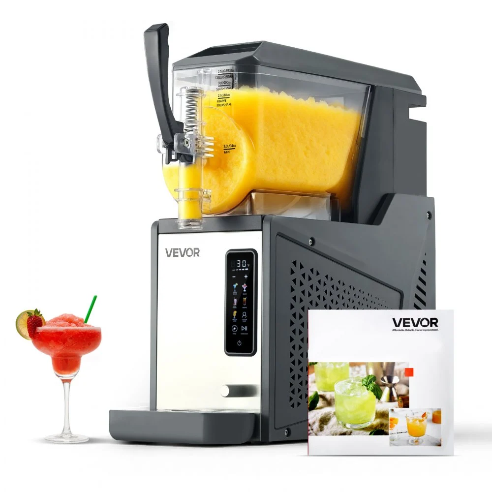 Summer Sale
VEVOR Slushie Machine, 4L/135oz No Ice Needed Slushy Machine for Home, Frozen Drink Maker with Single Tank, Margarita Machine with Self-Cleaning, for Frozen Margaritas, Frappés, Milkshake & More
