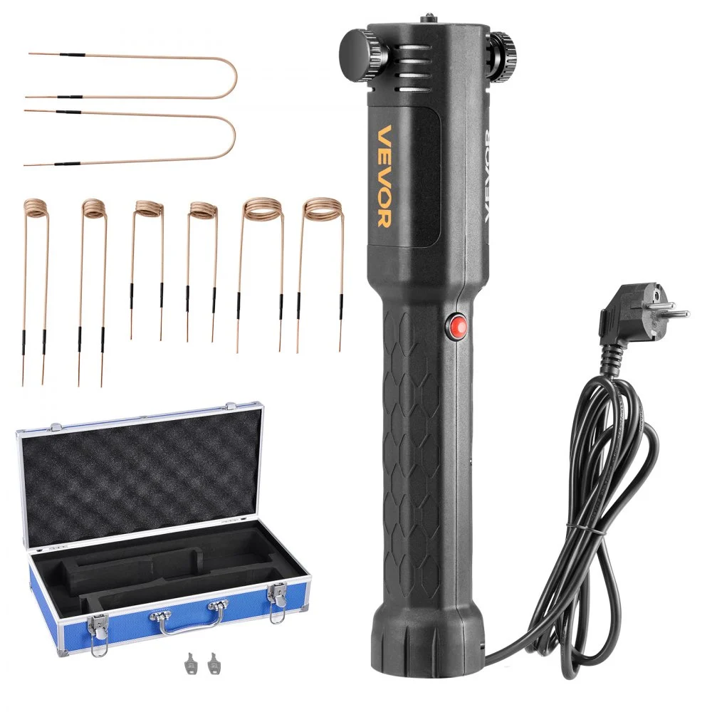 Summer Sale
VEVOR Induction Heater Bolt Removal, 1100W 110V Magnetic Induction Heater Kit, Handheld Nut Buster Tool, Mini Heating Machine for Rusty Screw Removing, Car Garage Repairing Tools with 8 Coil and Box