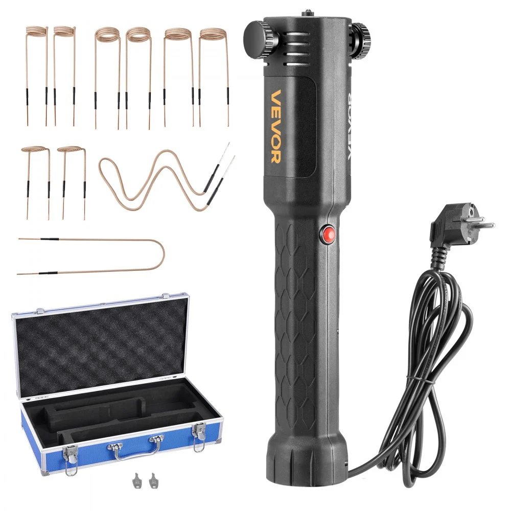Summer Sale
VEVOR Induction Heater Bolt Removal, 1100W 110V Magnetic Induction Heater Kit, Handheld Nut Buster Tool, Mini Heating Machine for Rusty Screw Removing, Car Garage Repairing Tools with 10 Coil and Box