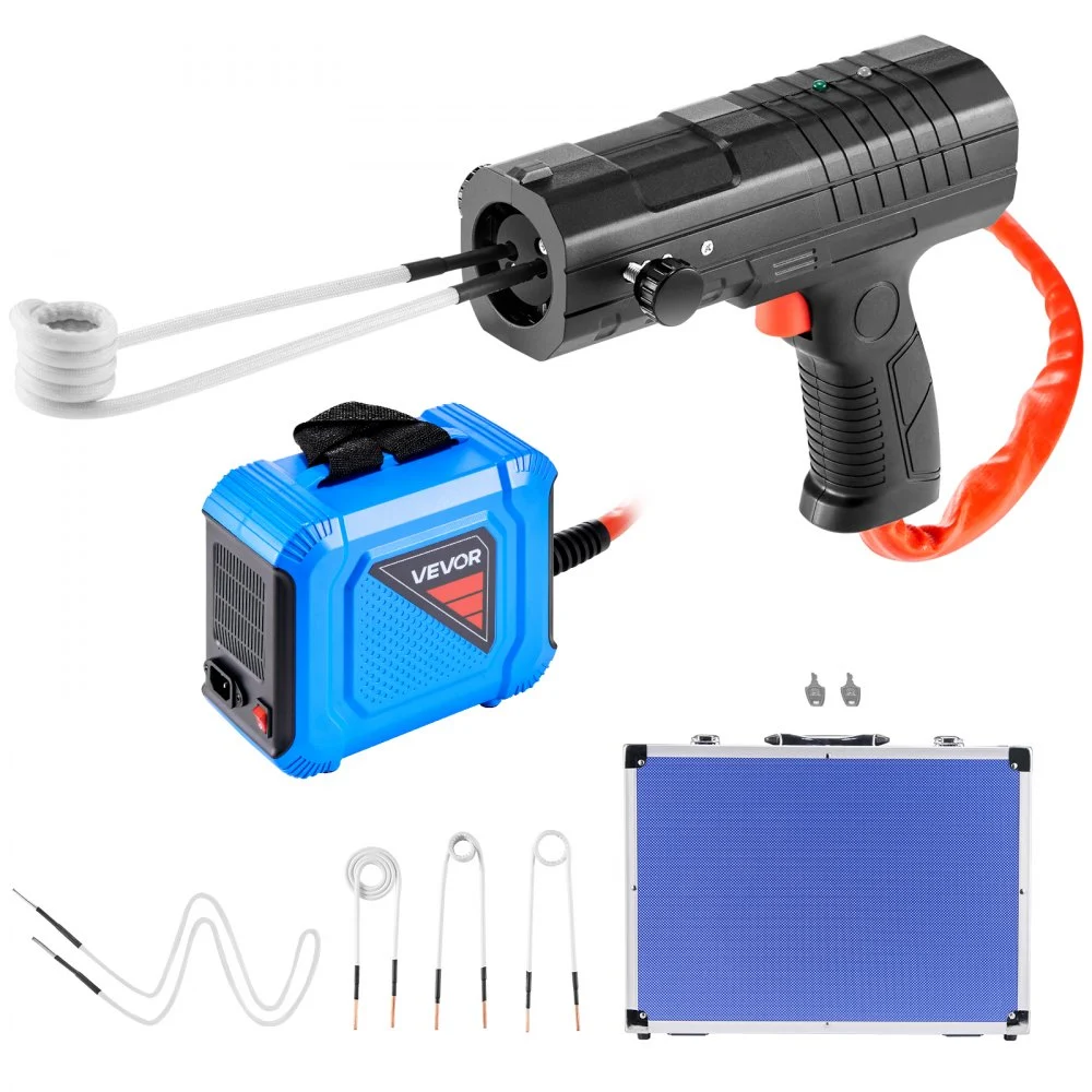 Summer Sale
VEVOR Induction Heater Bolt Removal, 1800W 110V Magnetic Induction Heater Kit, Handheld Nut Buster Tool, Mini Heating Machine for Rusty Screw Removing, Car Garage Repairing Tools with 4 Coil and Box