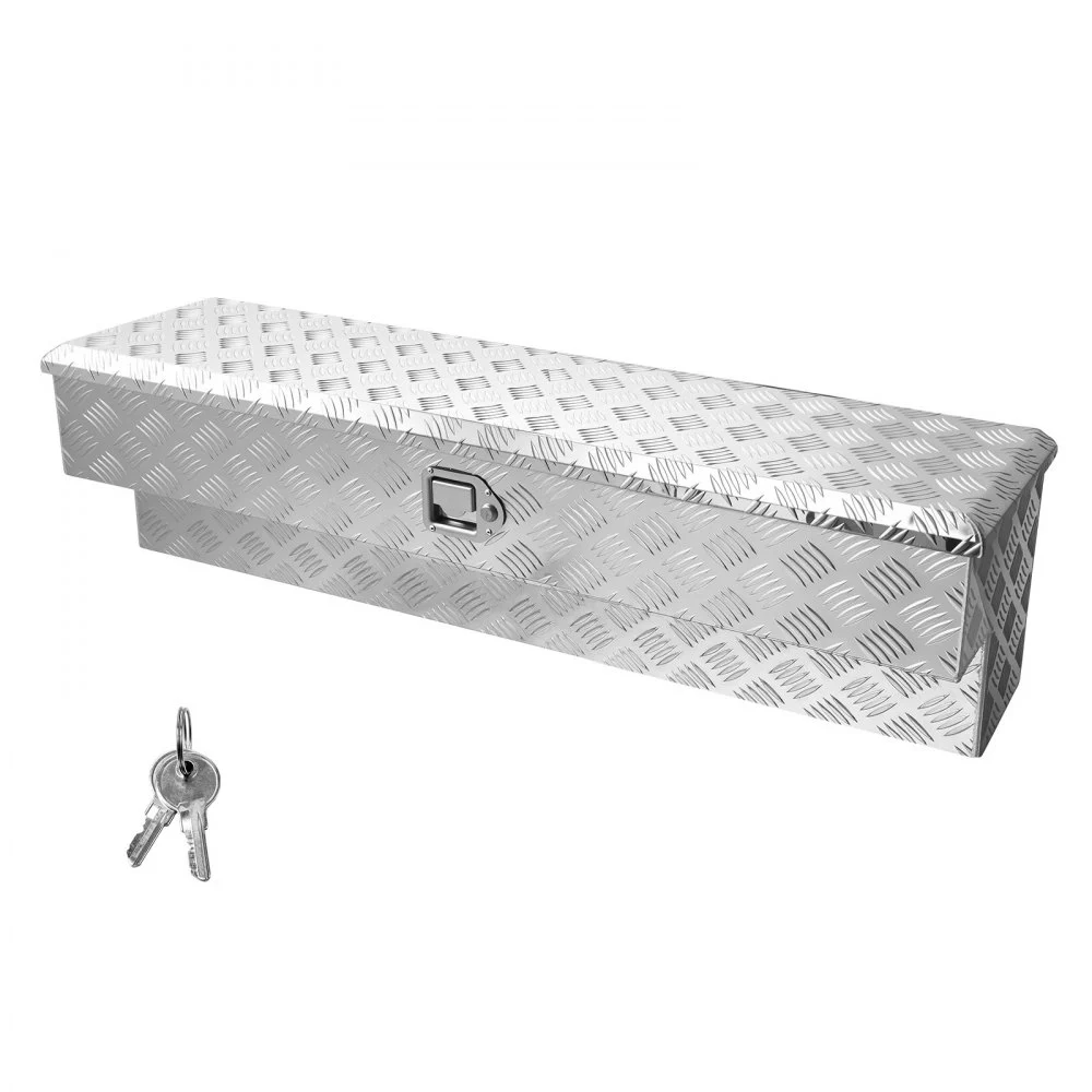 Summer Sale
VEVOR Truck Bed Tool Box, Heavy Duty Aluminum Tool Box with Tread Patterns, Storage Toolbox Chest Organizer with Lock and Key, Ideal for Pickup, Truck Bed, RV, Trailer, 48 x 13.4 x 13 in, Silver