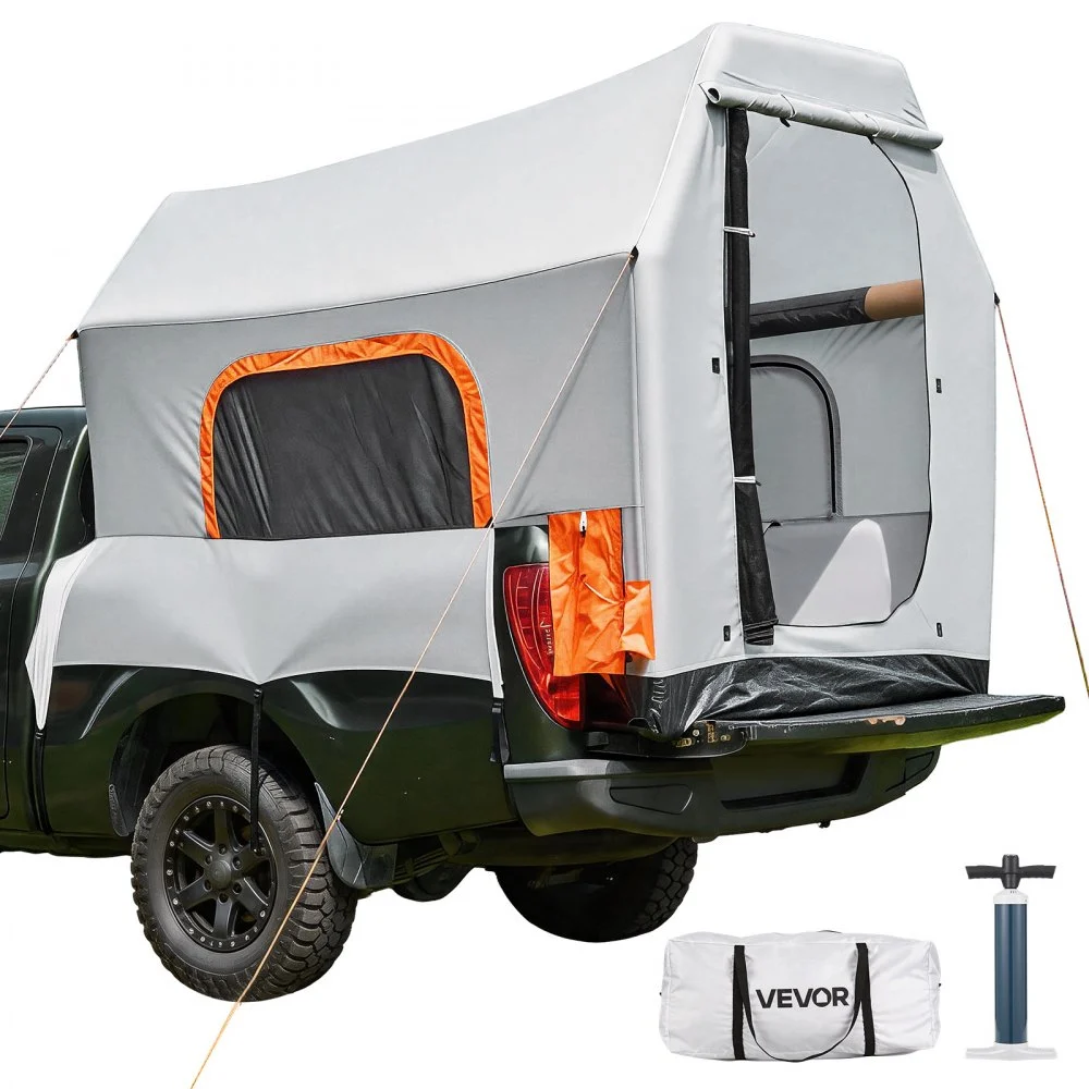 Summer Sale
VEVOR Inflatable Pickup Truck Tent, 7.2 x 5.4 FT 3-Season Truck Bed Tent with Ventilated Mesh Windows, PU2000mm Waterproof Pickup Camping Tents for Outdoor Hiking Activities - Air Pump Included