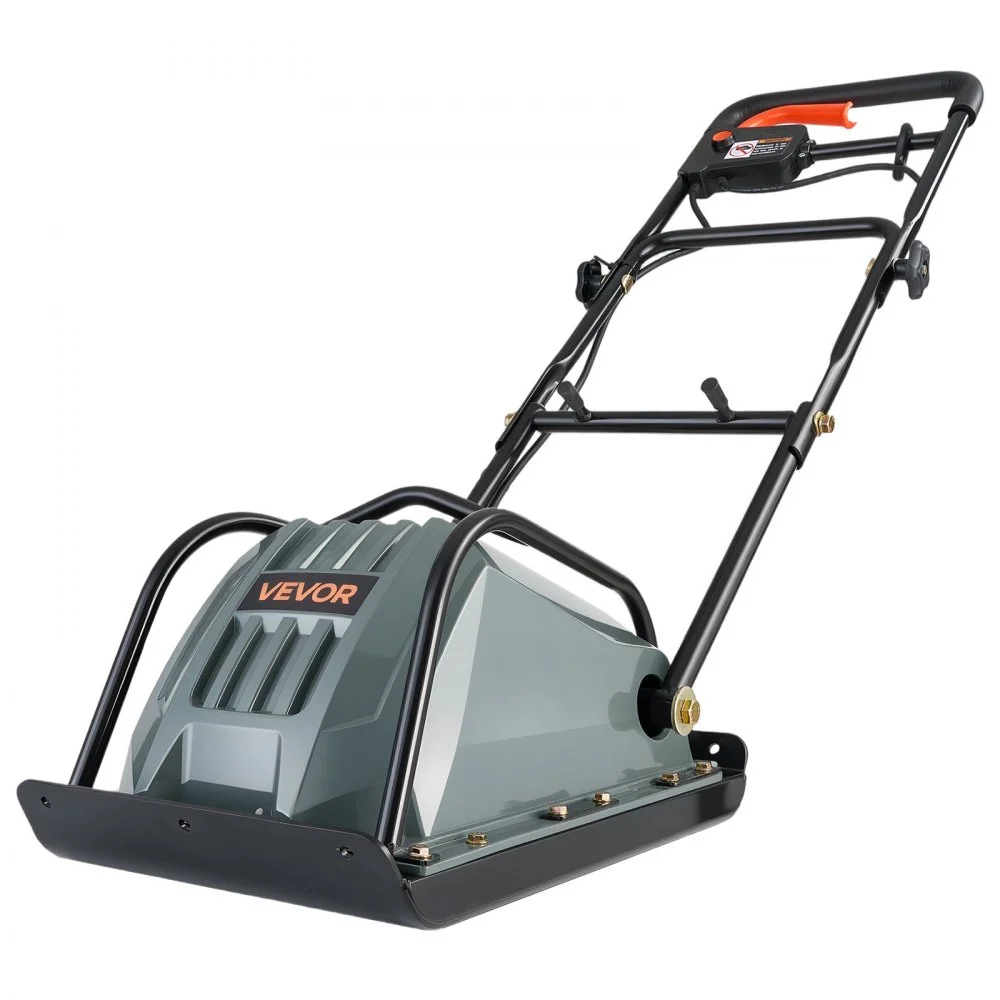Summer Sale
VEVOR Plate Compactor, 130W Output Electric Ground Rammer, 5 kN Force, 3.9 in Depth, 16 m/min Speed, 3304 sq.ft/h Efficiency, Gas Powered Soil Compaction Machine for Driveway, Pavement, Landscaping