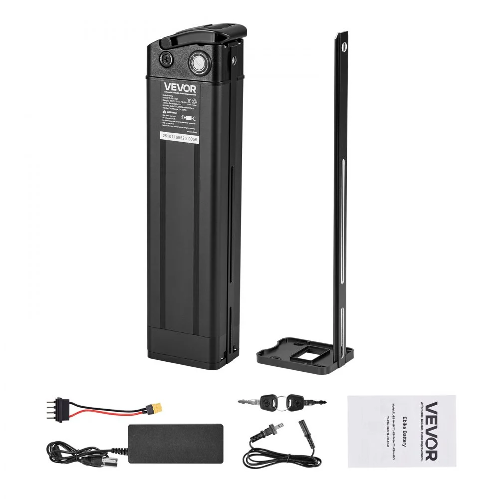 Summer Sale
VEVOR Ebike Battery, 48V 15.6Ah Electric Bike Lithium Battery Pack with BMS, 3A Charger and Lock for 1000W E-Bike Motor, Detachable Electric Bicycle Replacement Kit with Indicator & Discharge Socket