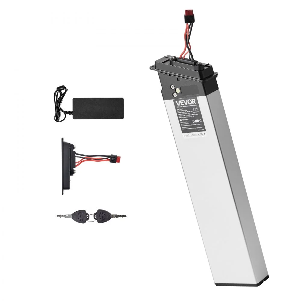 Summer Sale
VEVOR Folding Ebike Battery, 48V 10.4Ah Electric Bike Lithium Battery Pack with BMS, 3A Charger, Lock for 1000W E-Bike Motor, Detachable Electric Bicycle Replacement Kit with Handle & Discharge Socket