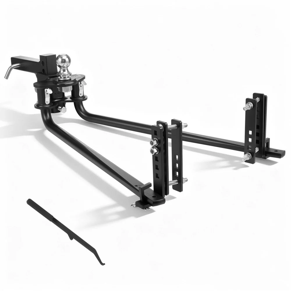 Summer Sale
VEVOR Weight Distribution Hitch, 6000 lbs Max Towing & 600 lbs Max Tongue, Weight Distributing Hitches Kit with Sway Control Includes 2 in Shank & 2-5/16 in Ball, Load Leveling Hitch for Trailers