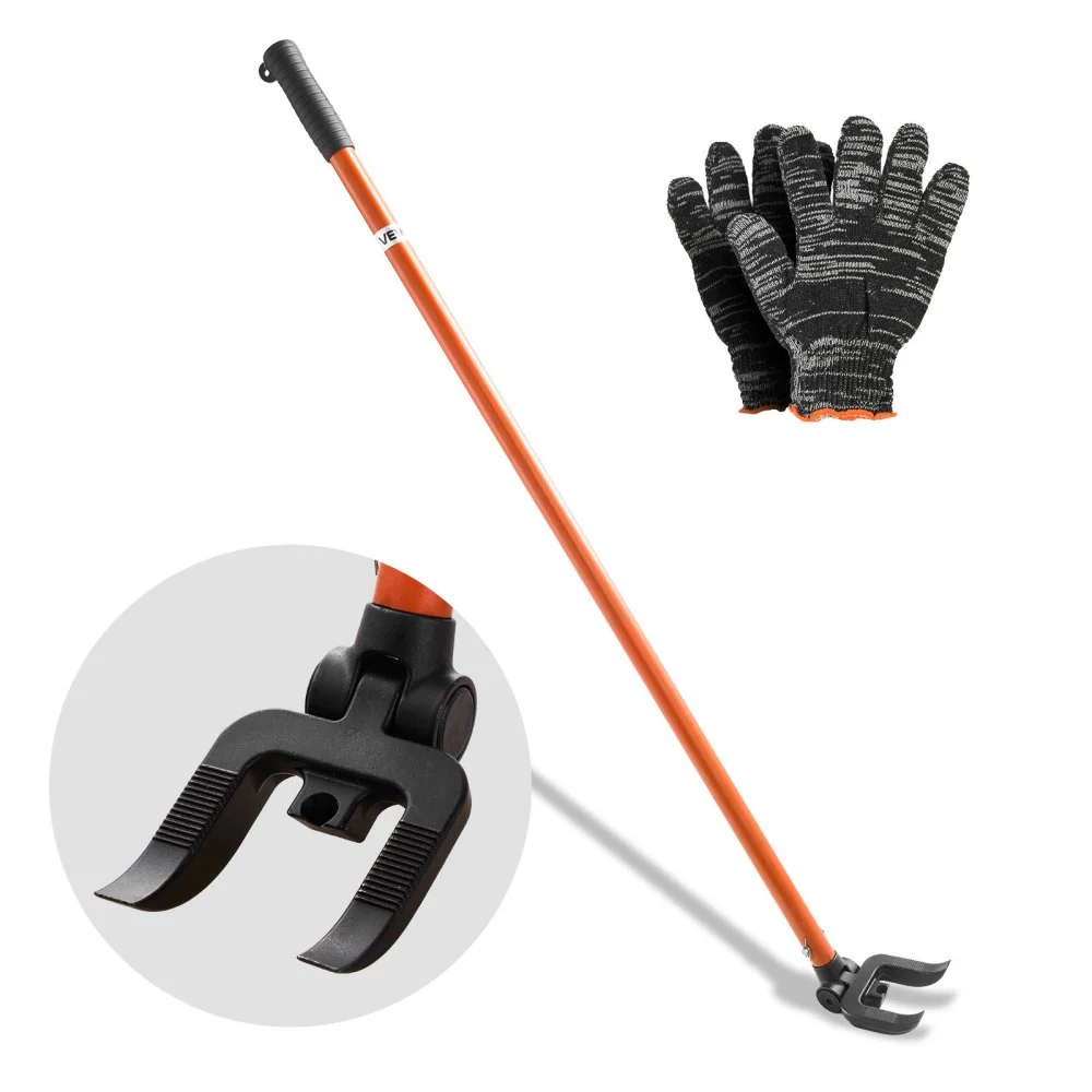 VEVOR Pallet Buster Tool, 44 Inch Carbon Steel Handle Wrecking Pry Bar, 2000 lbs Weight Capacity, Heavy Duty Deck Board Removal Tool, Breaker Bar for Flooring, Framing, Roofing, Trim, Drywall